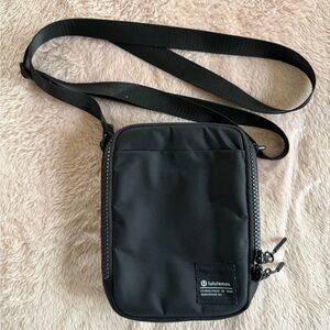 lululemon athletica Black Messenger Bag